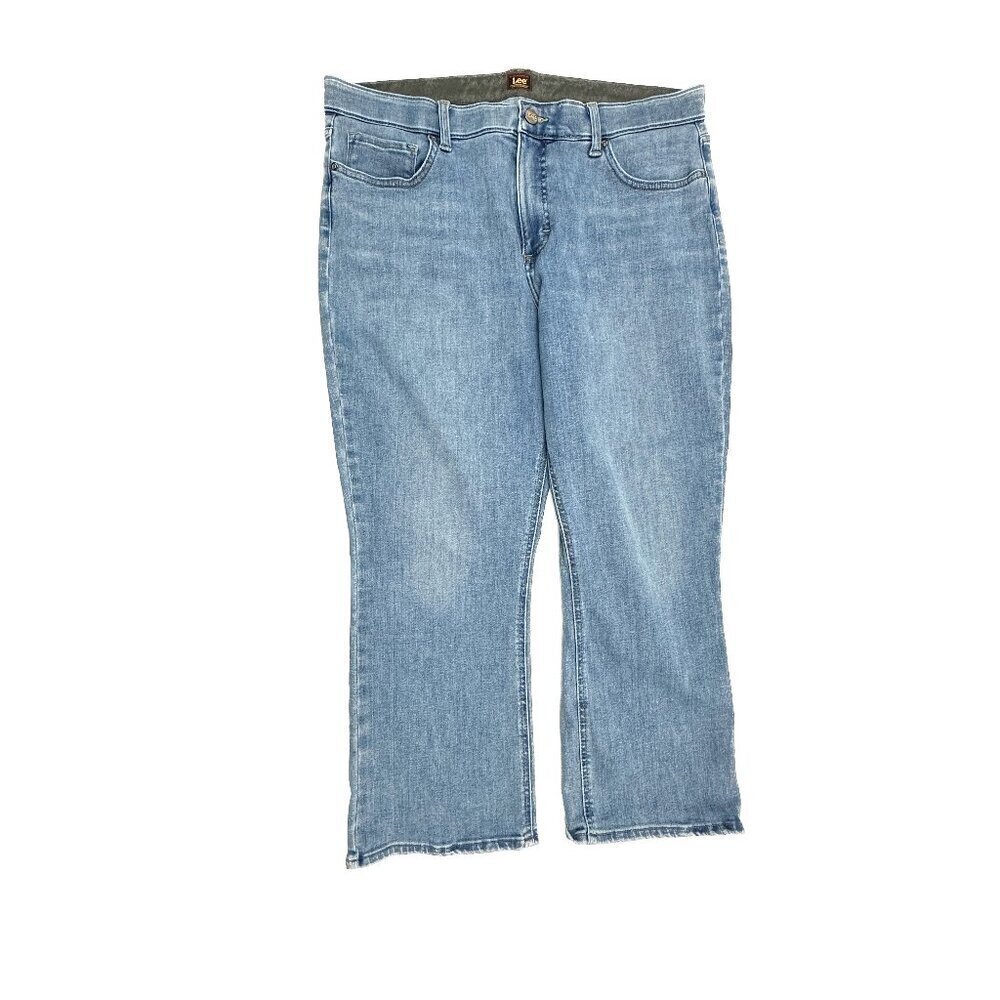 Lee Bootcut Women's size 18 Medium‎ Wash Blue Denim Jeans